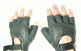 Кожаные Беспалые перчатки.
