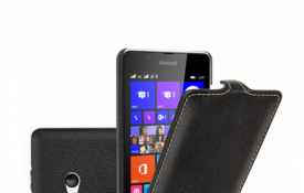 Кожаный чехол флип для Microsoft Lumia 540 Dual Sim